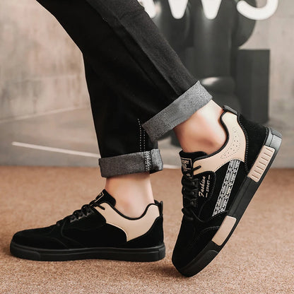 Men Casual Sneakers Simple Design Skateboard Flat Outdoor Sneakers Tennis Running Sports Shoes Comfortable Trainers Plus Size 47