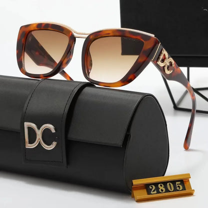 New fashion sunglasses unisex square frame classic sunglasses travel outdoor eye protection blackout glasses