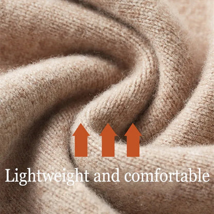 Super Soft Cashmere Sweater Men's Fit Half Zipper Turtlenecks Sweater Wool Warm Knitted Shirt Business Casual Underlay