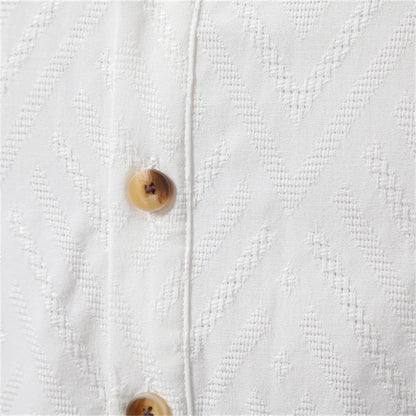 AIOPESON Men's 100% Cotton Solid Color Half-Button Casual Long Sleeve Shirt For Men Fashion Social Business Men Shirts