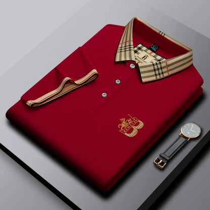 Men's Short Sleeved Luxury Brand POLO Shirt Summer New Jacquard Design Fashionable Classic Golf Top Soft Breathable T-shirt