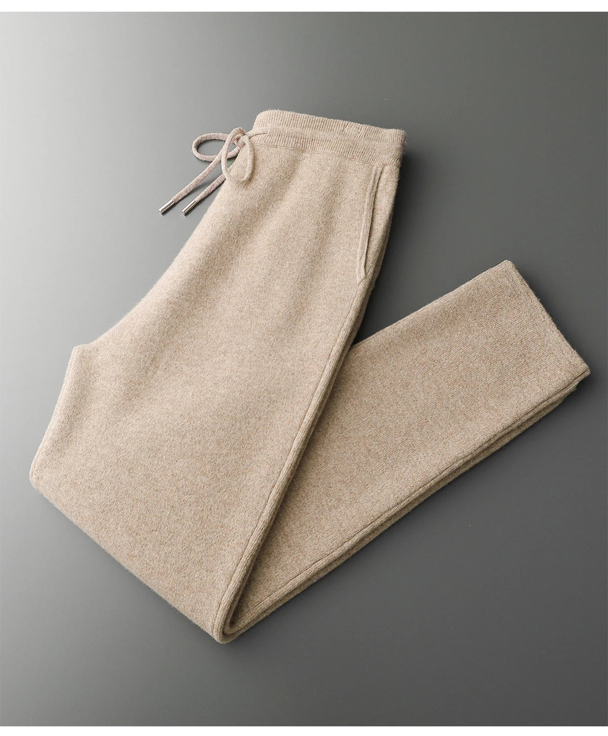 MVLYFLRT Men's Merino Wool Knitted Suit Half Height Zipper Cardigan Long Pants Tracksuit Fashionable Casual Wear 24592431