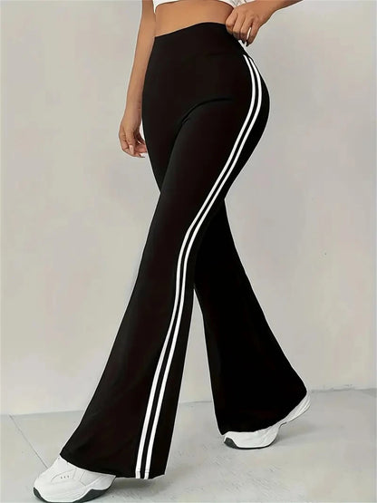 Women's Slim Casual Flare Pants Hight Waist Fashin Micro Pull Trousers 2025 Spring Summen Female Outfit Pant Street Chic Clothes