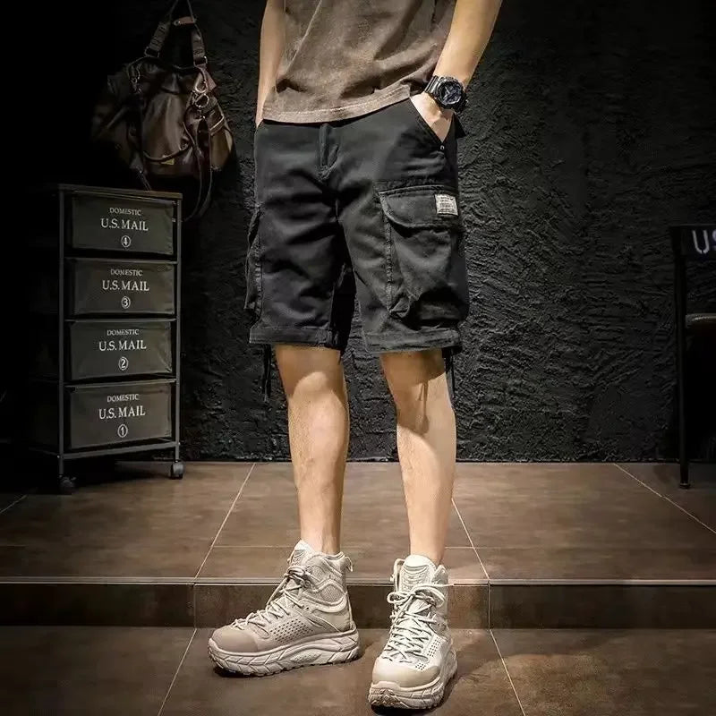 Short Pants For Men Baggy Bermuda Wide Long Mens Cargo Shorts Black Half Loose Wholesale Homme Harajuku New In Clothes Jorts