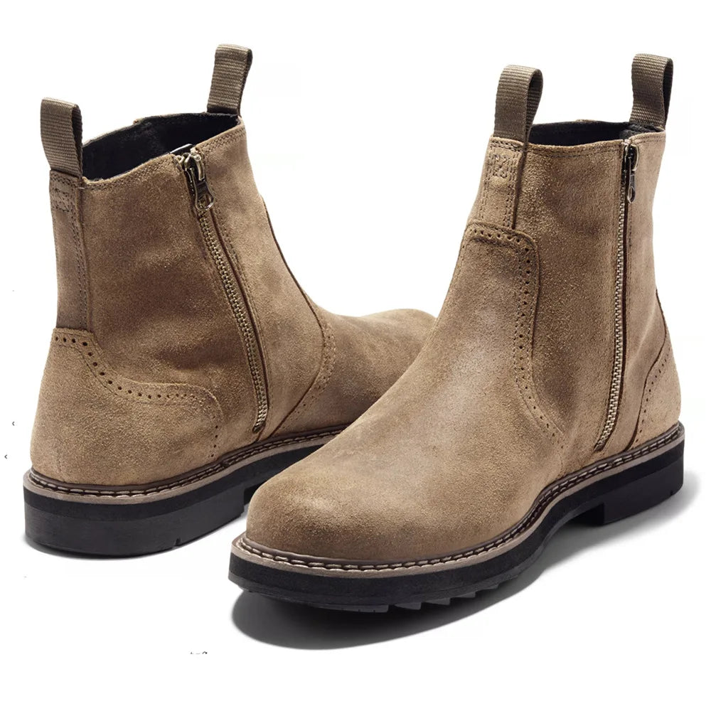 Large Size 39-48 Men Chelsea Boots 2025 High Quality Men Ankle Boots Wear-resistant Non-slip Leather Boots Autumn Winter Shoes