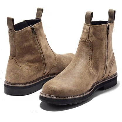Large Size 39-48 Men Chelsea Boots 2025 High Quality Men Ankle Boots Wear-resistant Non-slip Leather Boots Autumn Winter Shoes