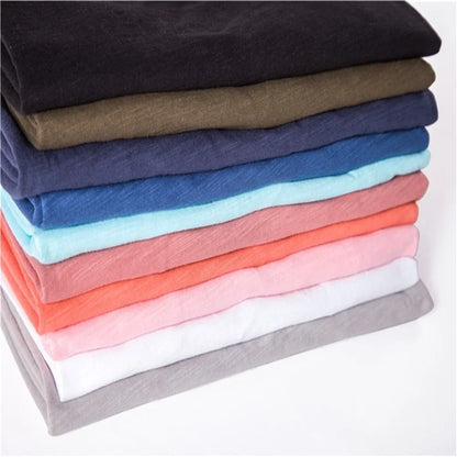 2021 New Summer V-neck T-shirt Men 100% Combed Cotton Solid Short Sleeve T Shirt Men Fitness Undershirt Male Tops Tees