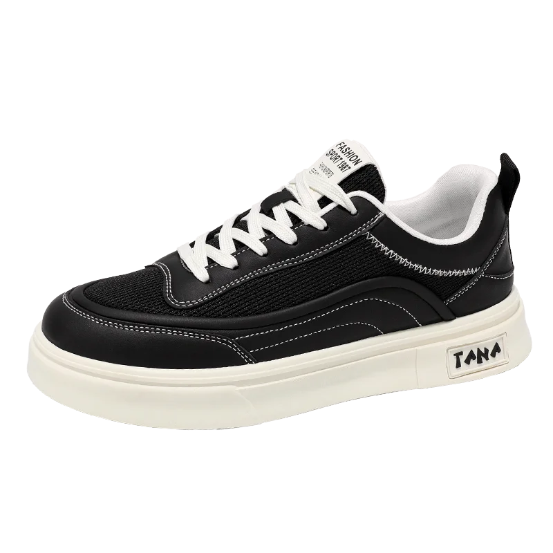 New Men Sneakers Comfortable Platform Shoes 2025 Trend Lace-up Vulcanized Shoes lightweight breathable White Casual Sneakers