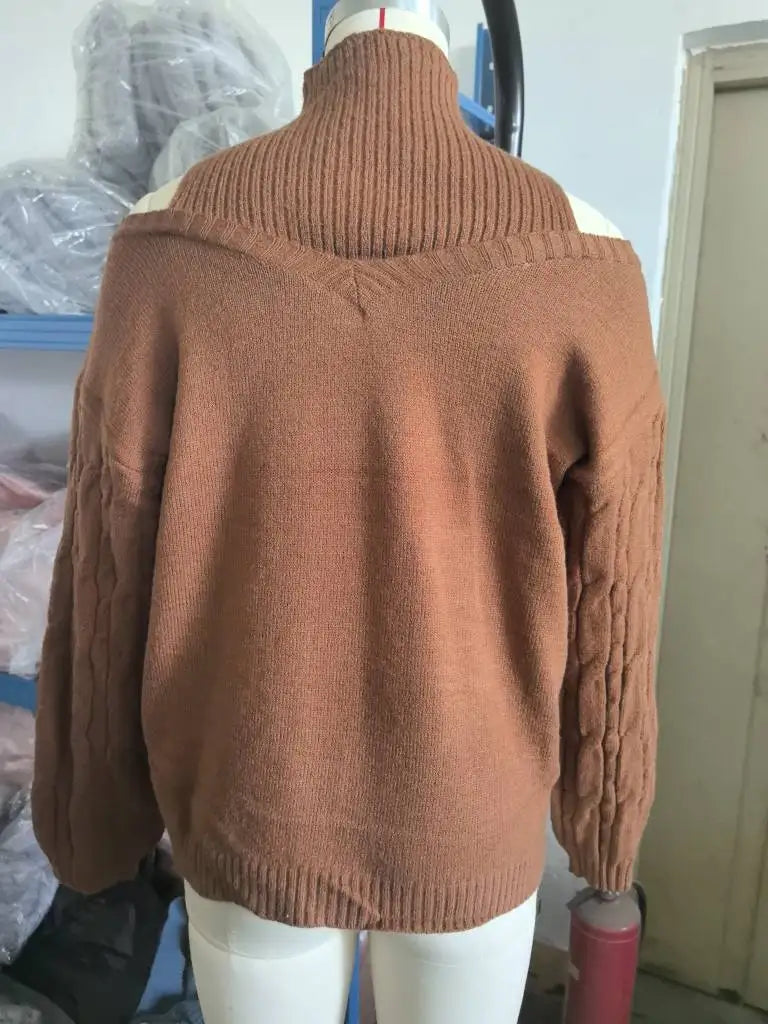 Casual Loose Sweater For Woman Winter Trend Women's Long Sleeve Knitting Sweater Knitwear Pullovers Vintage Female Tops Clothes