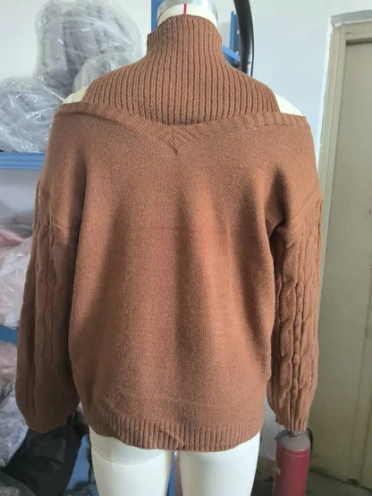 Casual Loose Sweater For Woman Winter Trend Women's Long Sleeve Knitting Sweater Knitwear Pullovers Vintage Female Tops Clothes