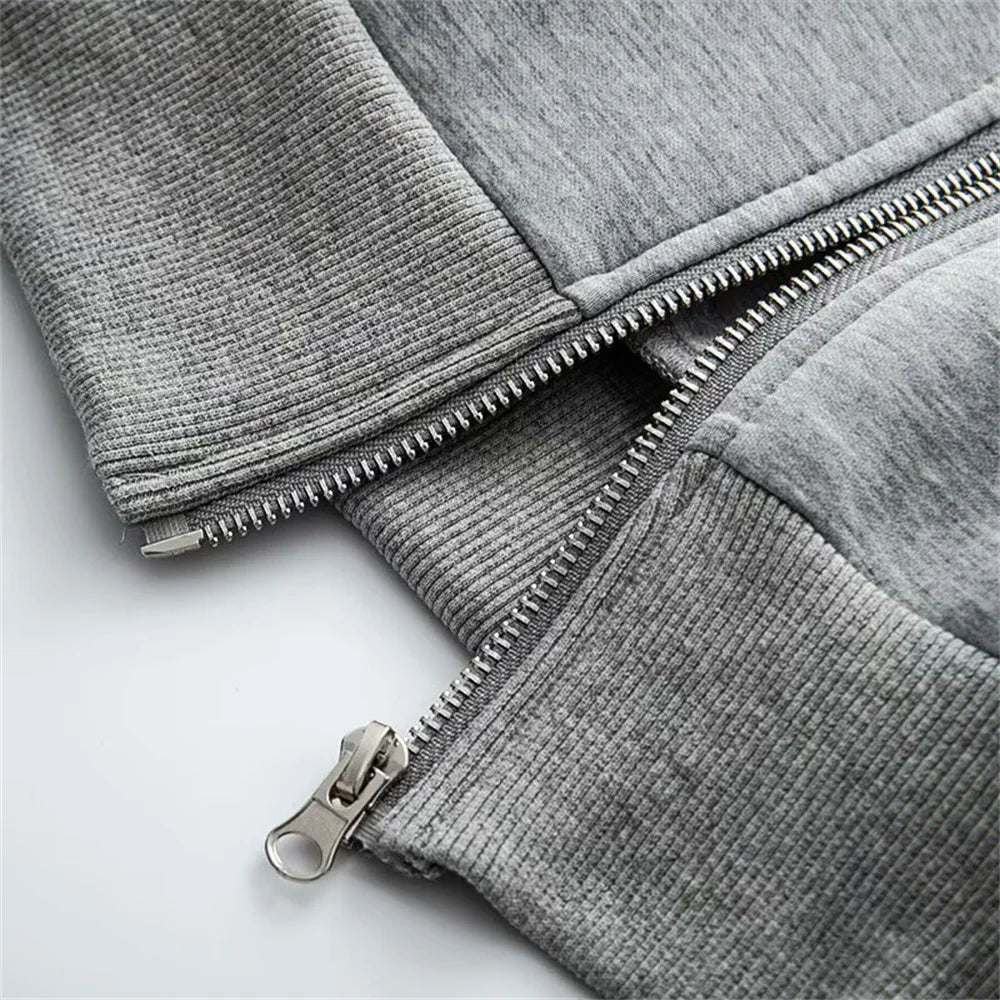 UNIZERA Women's Pilot Jacket with Collar Zipper Pocket Decoration Spring New Casual Women's Clothing