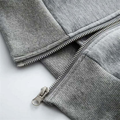 UNIZERA Women's Pilot Jacket with Collar Zipper Pocket Decoration Spring New Casual Women's Clothing