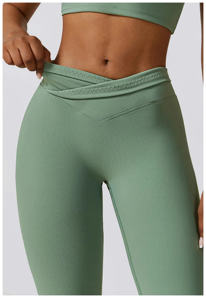 Flare Leggings Yoga Pants Women High Waist Wide Leg Pants Women Gym Workout Fitness Sports Flared Pant Latin Dance Trousers