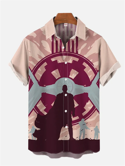 Men's short sleeve Urban Fashion 3D digital Printing Summer shirt