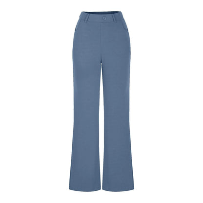 Women's Black Stretch Soft Cross Waist Flared Pants Yoga Casual Wide Leg Pants Sports Fitness Pants Women's Clothing