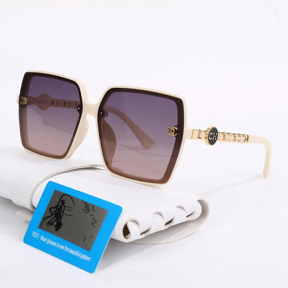 2025 New Fashion Sunglasses Women Hot Sale Polarized Square Retro Sun Glasses Large Frame Gradient Ladies Sunglass for Men UV400