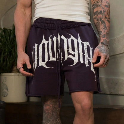 YOUNGLA new American gym training shorts, men's shorts Jogger sports fitness cotton fifth pants casual trend shorts