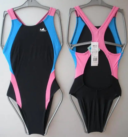 YINGFA 976 One Piece Swimsuit Professional Training Sport Women Girl Training Swimwear Quick Dry Bathing Suit Female