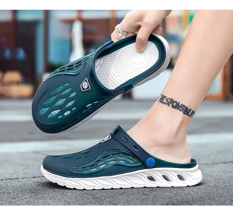 Summer Comfortable Men's Breathable Outdoor EVA Injection Clogs Casual Sandal Men Beach Slippers Water Shoes Pool Sandals