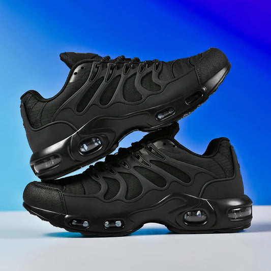 Fashionable casual men's sneakers non-slip wear-resistant air cushion sneakers outdoor lightweight breathable mesh running shoes