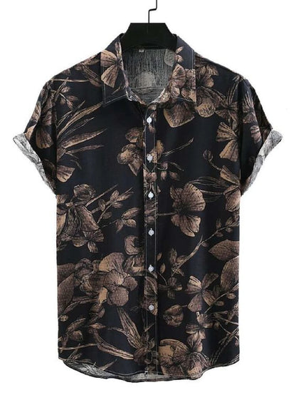Hawaiian 3D Print Coconut Tree Men's Summer Beach Shirts Casual Street Outdoor Hip Hop Mens Clothes 2025 Harajuku Blouse Tops