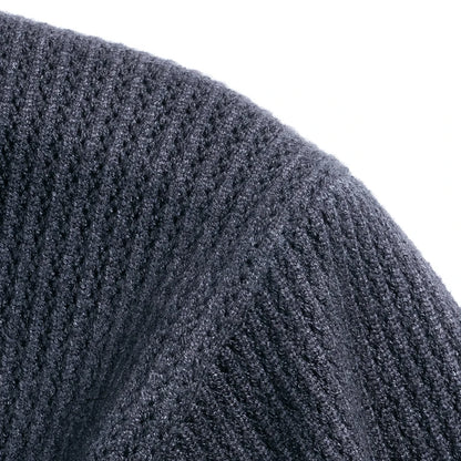 High-quality Men's Delicate Hollow Knit Cardigan, Lapel Single-breasted Button Autumn Sweater Versatile Knitwear for Daily Wear.