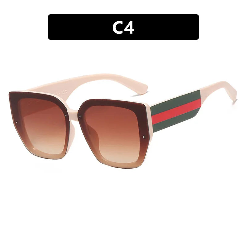 Polygonal  Mix Color Sunglasses Irregular New 2025 Women Sunglasses Retro Fashion Concave Shape Girls Eyewear Luxury Designer