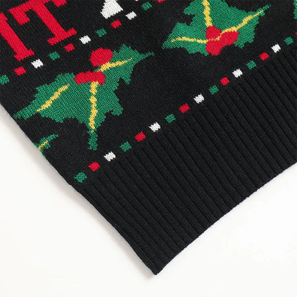 Plus Size Ugly Christmas Sweater | Cartoon Print Skin-Friendly Knitwear | Oversized Pullover for Women & Men