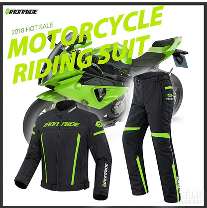 Motorcycle Jacket Waterproof Motorcross Jacket Pants Moto Jacket Windproof Riding Motorbike Clothes With Protective Gear M-3XL