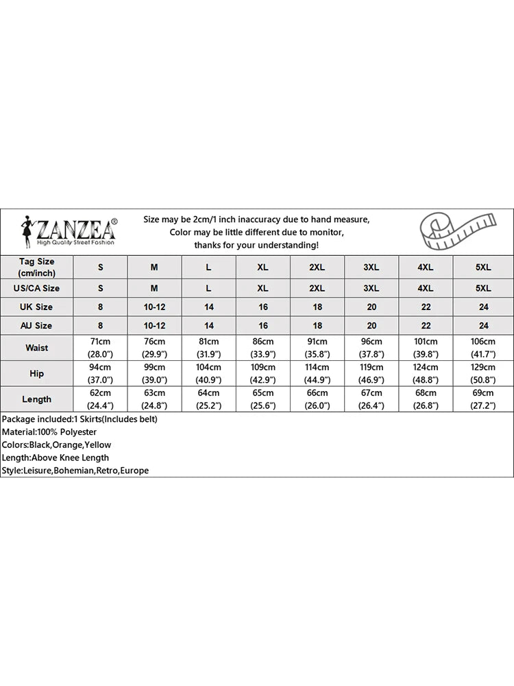 ZANZEA Cargo Skirts Elegant Women Evangelical Faldas  Mujer Office Lady High Waist Saias Summer 2024 Casual Buttons Up Jupes