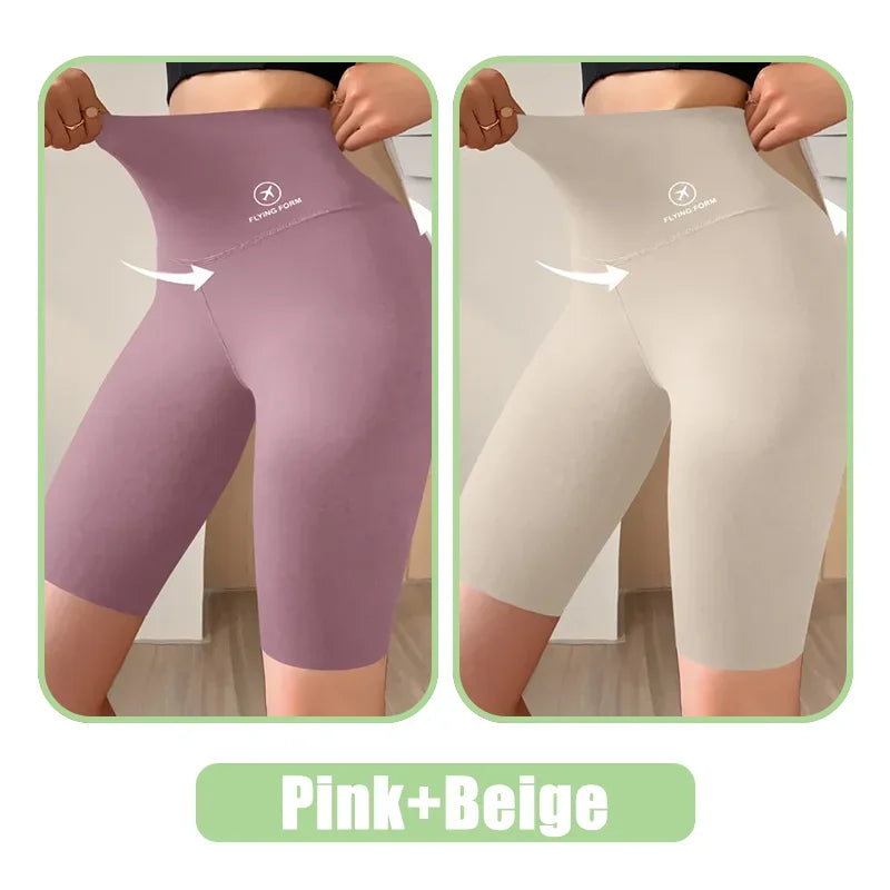 Women Jogging Fitness Cycling High Waist Sports Shorts