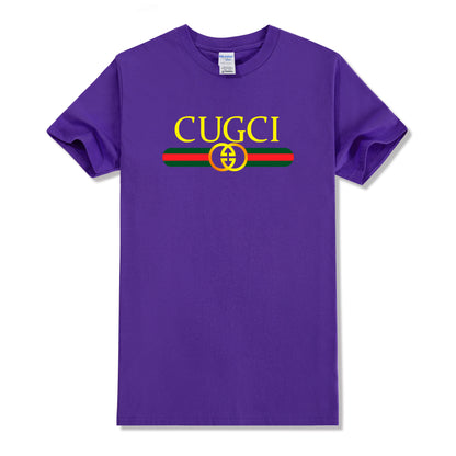Foreign trade fashion simple letter printed T-shirt men and women's summer new cotton soft sole men and women's casual shirt