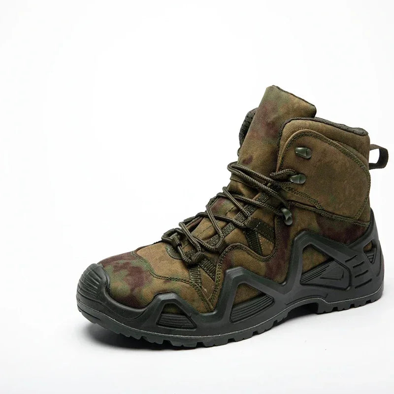 Fans Outdoor Mens Hunting Hiking Tactical Desert Boots Male Field Hunting Hiking Climbing Training  Non-slip Sports Shoes