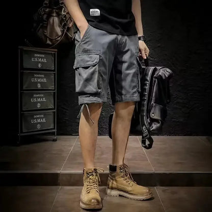 Short Pants For Men Baggy Bermuda Wide Long Mens Cargo Shorts Black Half Loose Wholesale Homme Harajuku New In Clothes Jorts