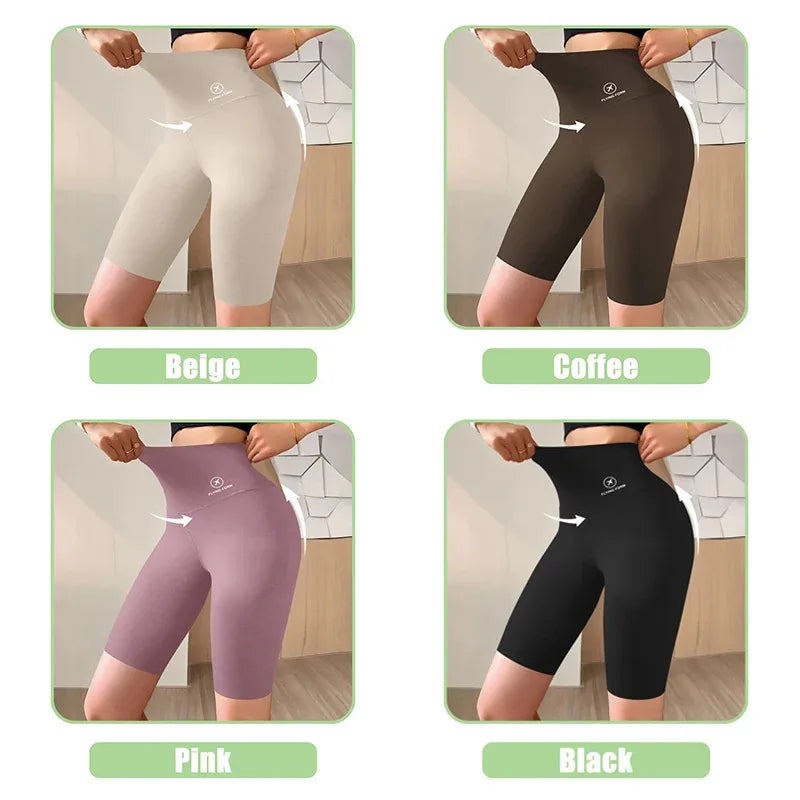 Women Jogging Fitness Cycling High Waist Sports Shorts