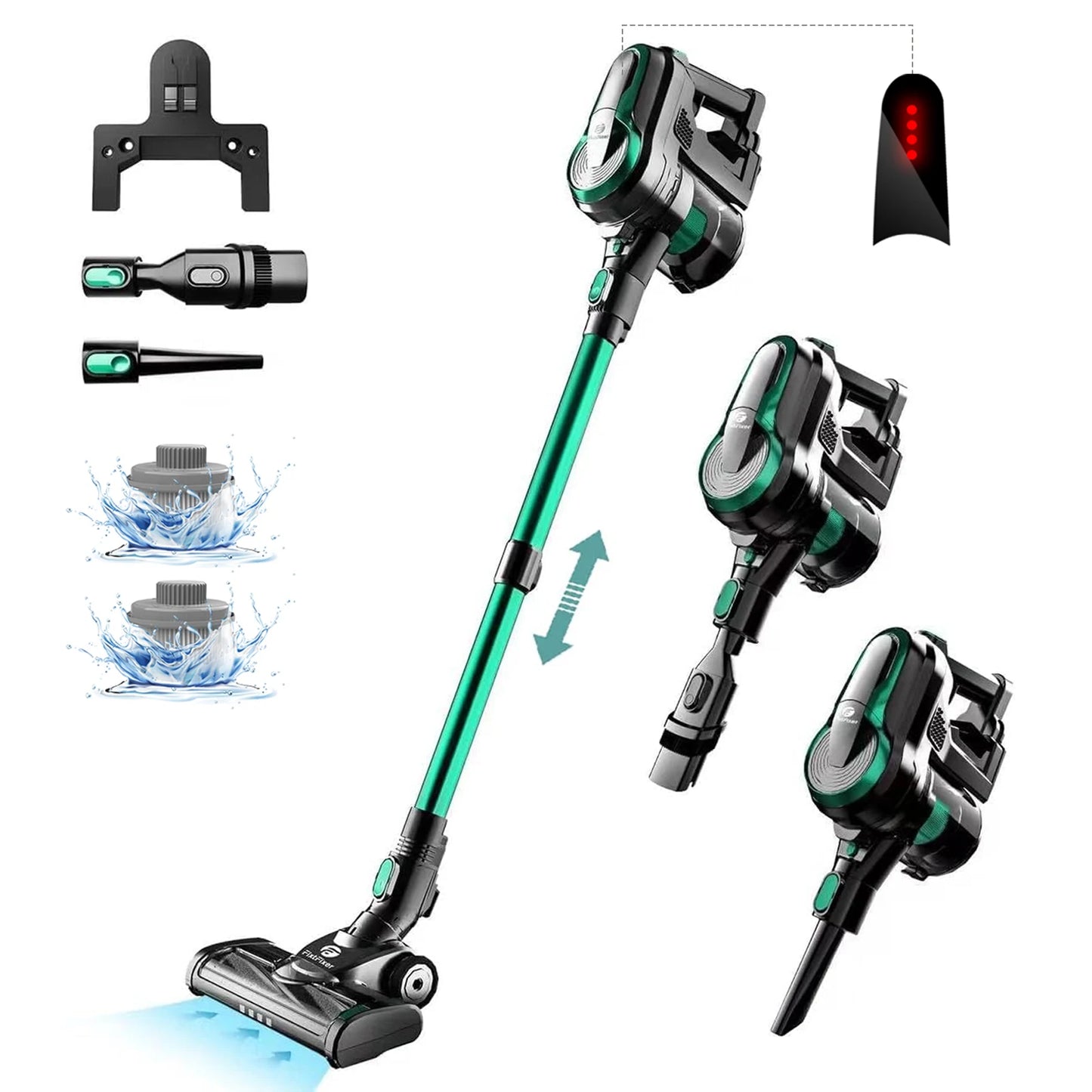 FixtFixer X6M 30000Pa 350W Handheld Cordless Vacuum Cleaner Smart Home Appliance Suction 1.1L Dust Cup forHard Floor/Pet Hair