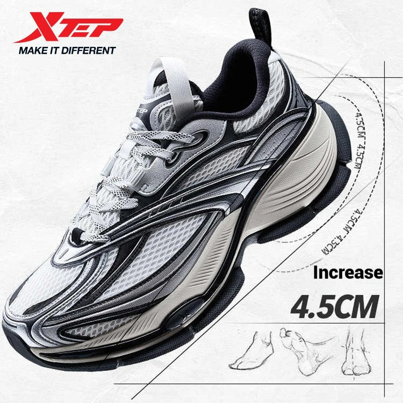 Men 2025 Summer Comfortable Height-increasing Mesh Breathable Retro Sneakers