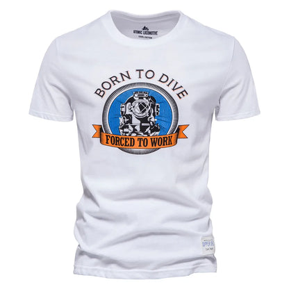 AIOPESON Cotton T Shirt for Men Brand Quality Print Men's T-shirts Casual Slim Fit O-neck Short Sleeve Summer Men Tops Tee Shirt