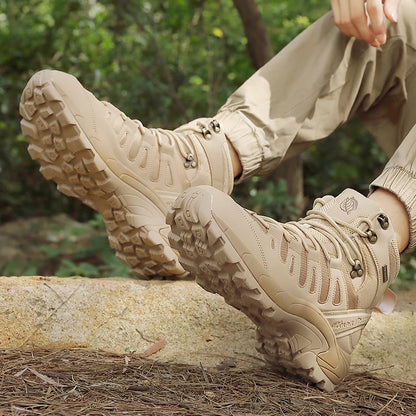 Men Boots 2024 New  Boots Outdoor Waterproof Casual Sneakers Working Men Ankle Boots Hiking Safety Shoes Mens Athletic