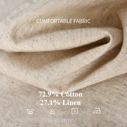 2025 Spring Summer New Breathable Cotton Linen Short Sleeve Shirts for Men Clothing Soft Thin Shirts DC208
