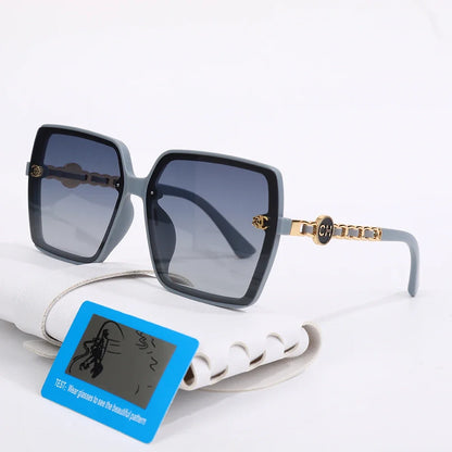 2025 New Fashion Sunglasses Women Hot Sale Polarized Square Retro Sun Glasses Large Frame Gradient Ladies Sunglass for Men UV400