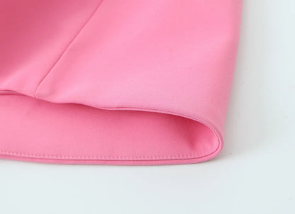 Ladies Pink Spaghetti Strap Dress