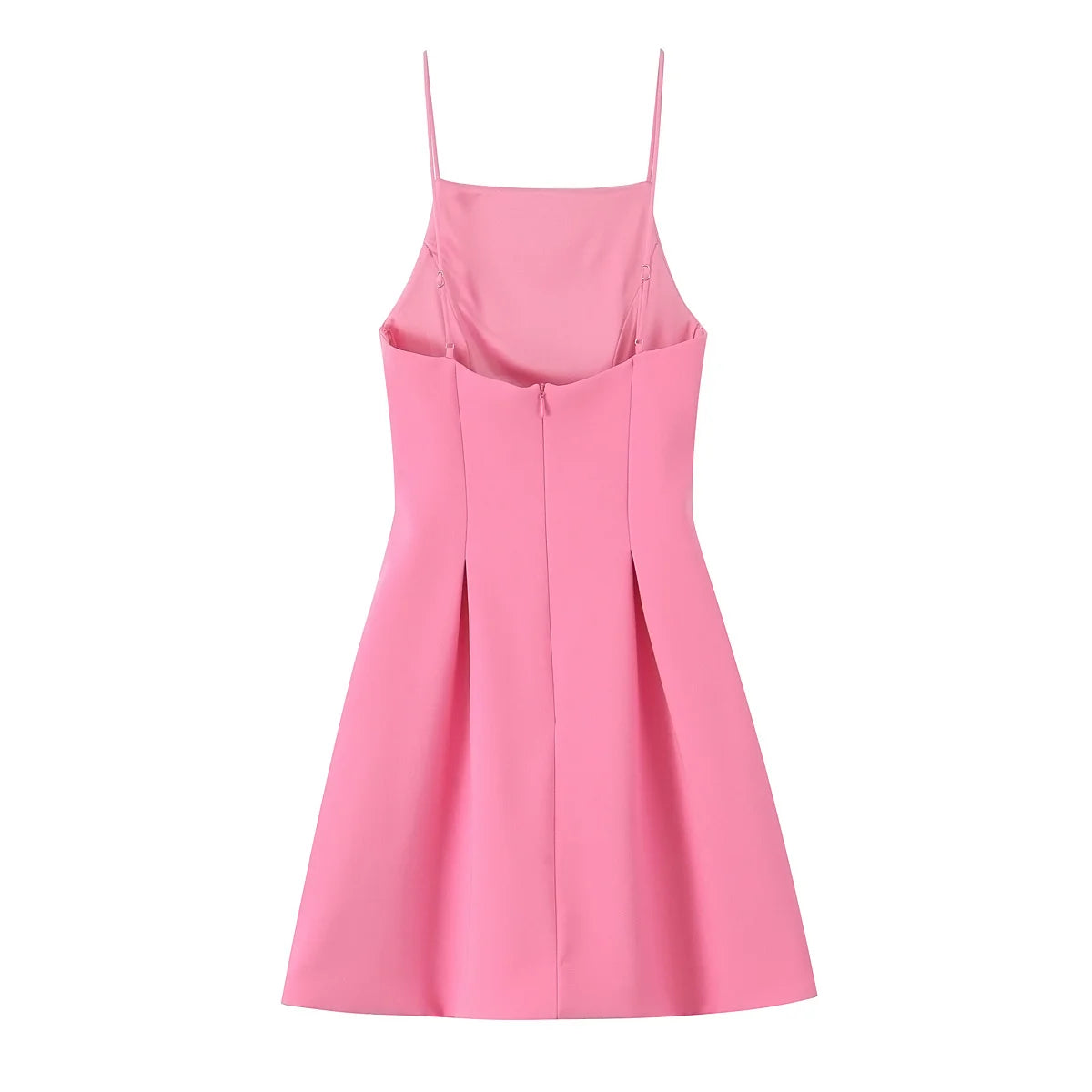 Ladies Pink Spaghetti Strap Dress