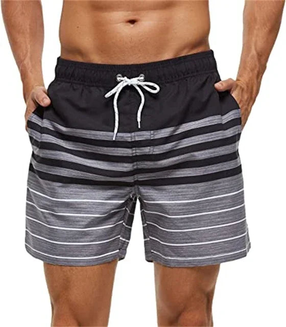 Men Summer Swimwear Beach Shorts For Men Digital Print Male Swimming Trunks Quick Dry Man Surf Board Shorts Beachwear