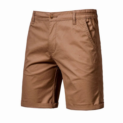 Men Summer Casual Business Shorts Soild Cotton Shorts For Man Elastic Waist Gym Running Shorts Sport Beach Shorts Male Clothes