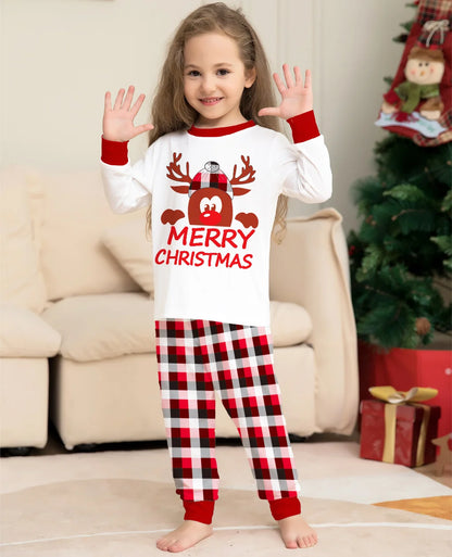 Family Christmas Matching Pajamas Set 2025 Xmas Father Mother Kids Clothes Pyjamas Mom And Daughter Son Sleepwear Look Outfits