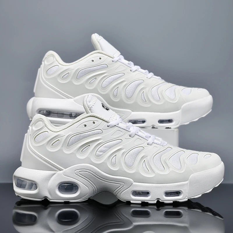Fashionable casual men's sneakers non-slip wear-resistant air cushion sneakers outdoor lightweight breathable mesh running shoes