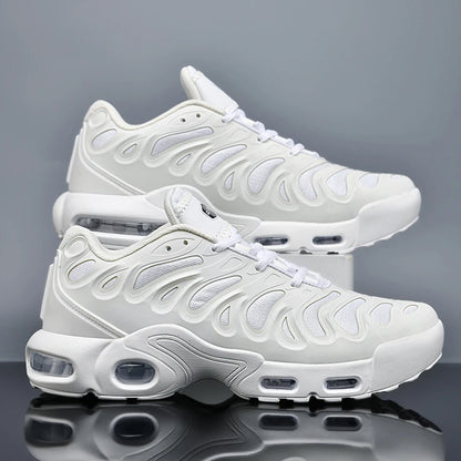 Fashionable casual men's sneakers non-slip wear-resistant air cushion sneakers outdoor lightweight breathable mesh running shoes