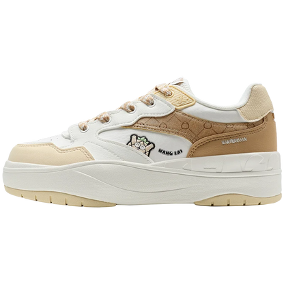 Xtep Skateboarding Shoes For Women 2025 Spring Outdoor Casual Sports Shoes Thick Sole Classics Comfortable Sneakers 975118310017