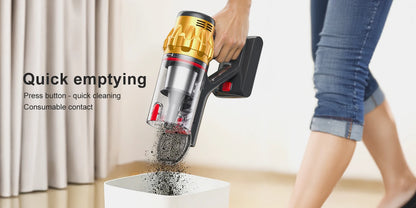 Lubluelu G11 Cordless Vacuum Cleaner 550W Powerful Suction Anti-Tangle Brush 50 Mins Runtime for Pet Hair on Hard Floor Carpet